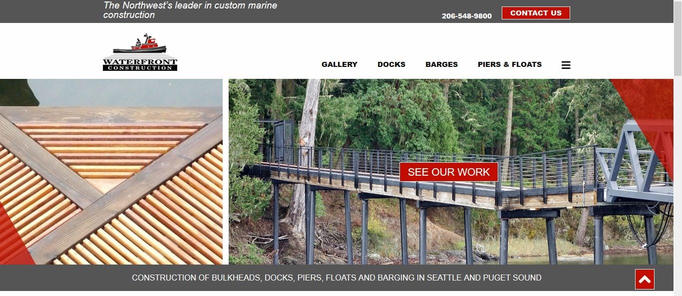 New Stellar Website For Waterfront Construction