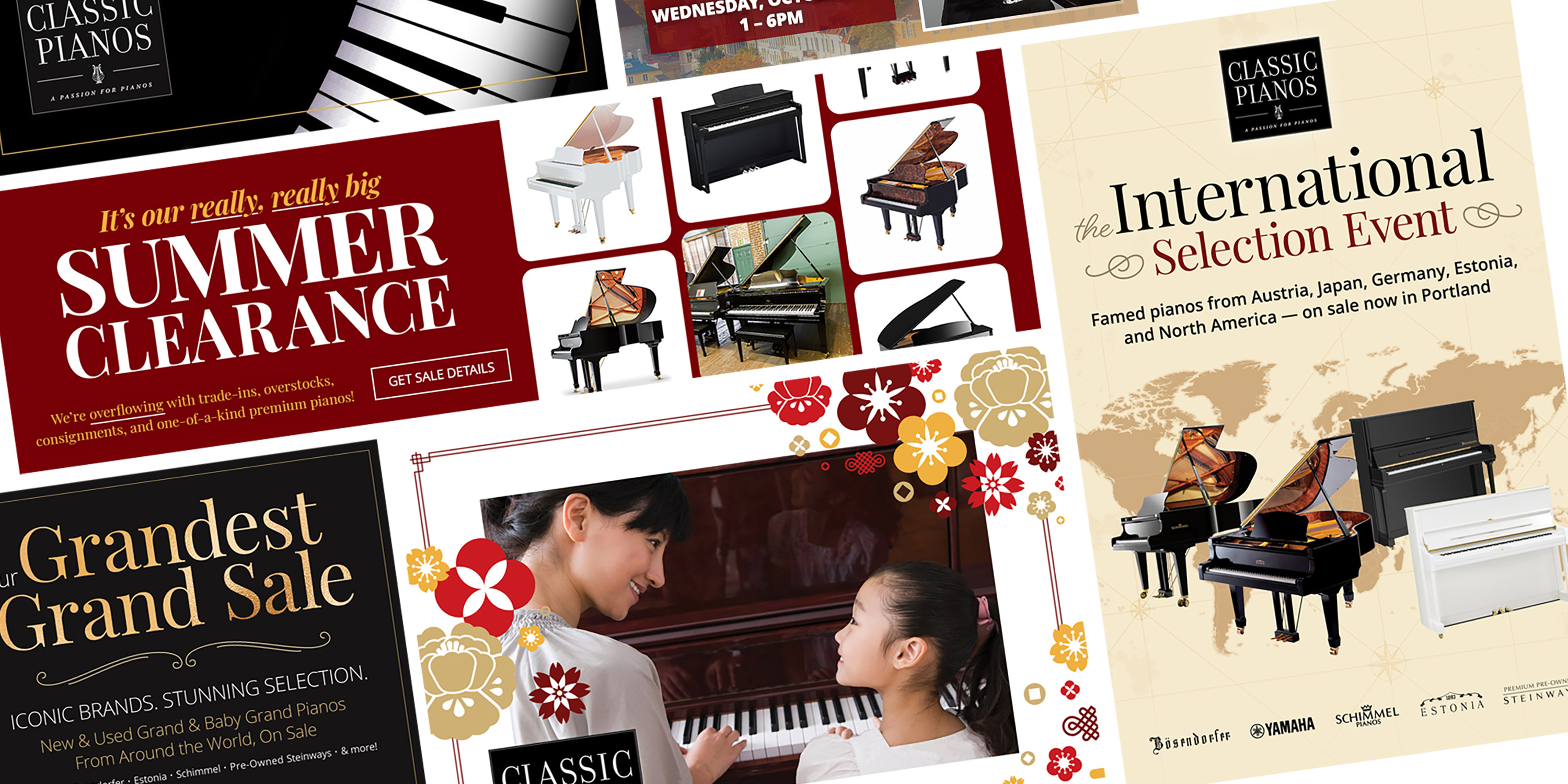 brand-elements-CP Portfolio Classic Pianos branding elements