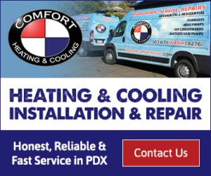CHC24display-ads_336x280 Image showing Comfort Heating & Cooling service vans, focusing on HVAC installation and repair services in Portland, Oregon.