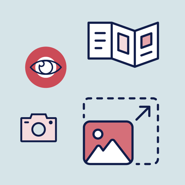 Icons representing digital marketing, web design, analytics, and SEO strategies for an effective online presence.